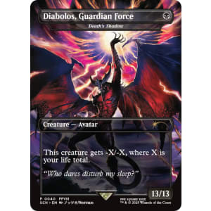 マジック：ザ・ギャザリング MTG Diabolos, Guardian Force MTG DIABOLOS GUARDIAN FORCE (Death's Shadow)Top8 WPNPromo